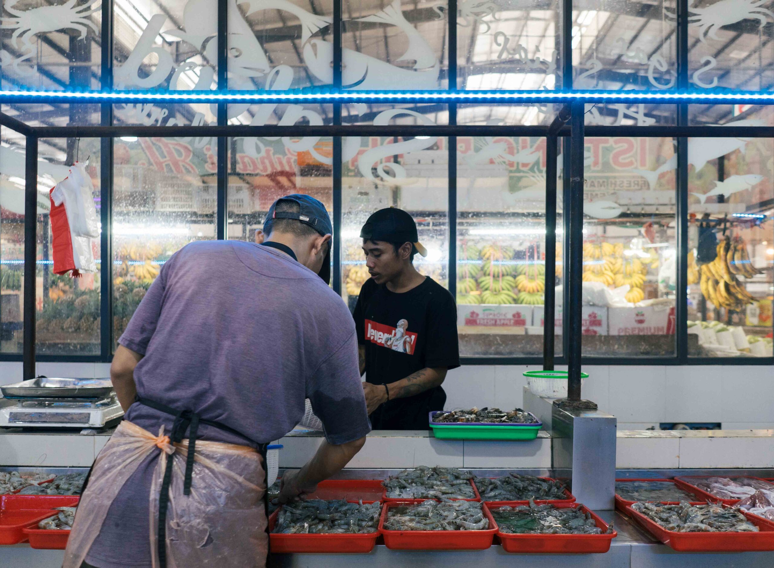 Emerald Bintaro fresh market with colorful fruits and vegetables